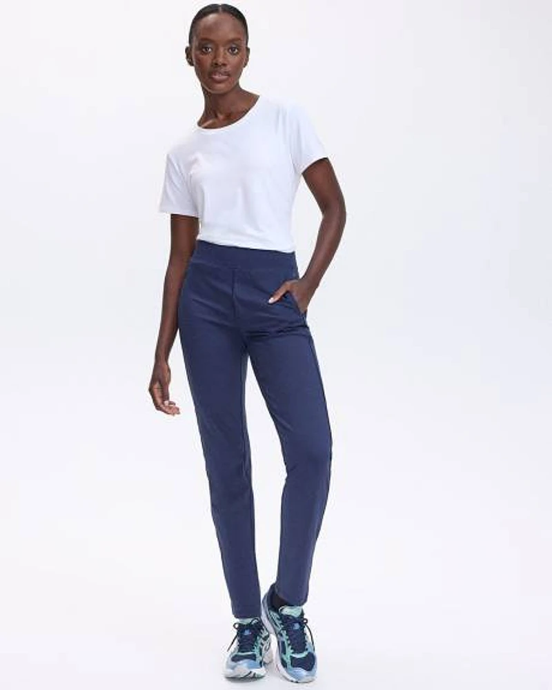 Slim-Leg High-Rise Pulse Pant