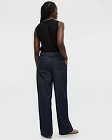 Wide-Leg Jean High-Rise with Pleats