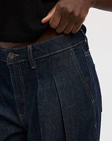 Wide-Leg Jean High-Rise with Pleats