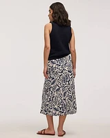 Midi Skirt with Front Slit