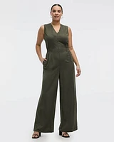 Sleeveless Straight-Leg Jumpsuit