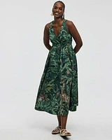 Robe maxi sans manches à col V