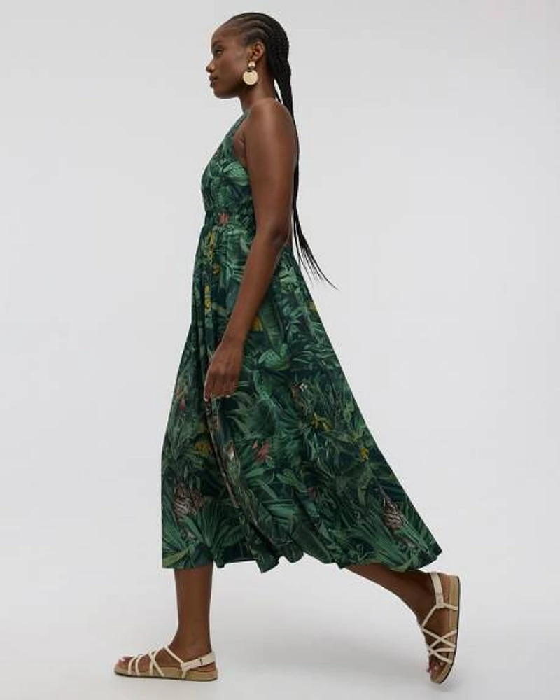 Robe maxi sans manches à col V