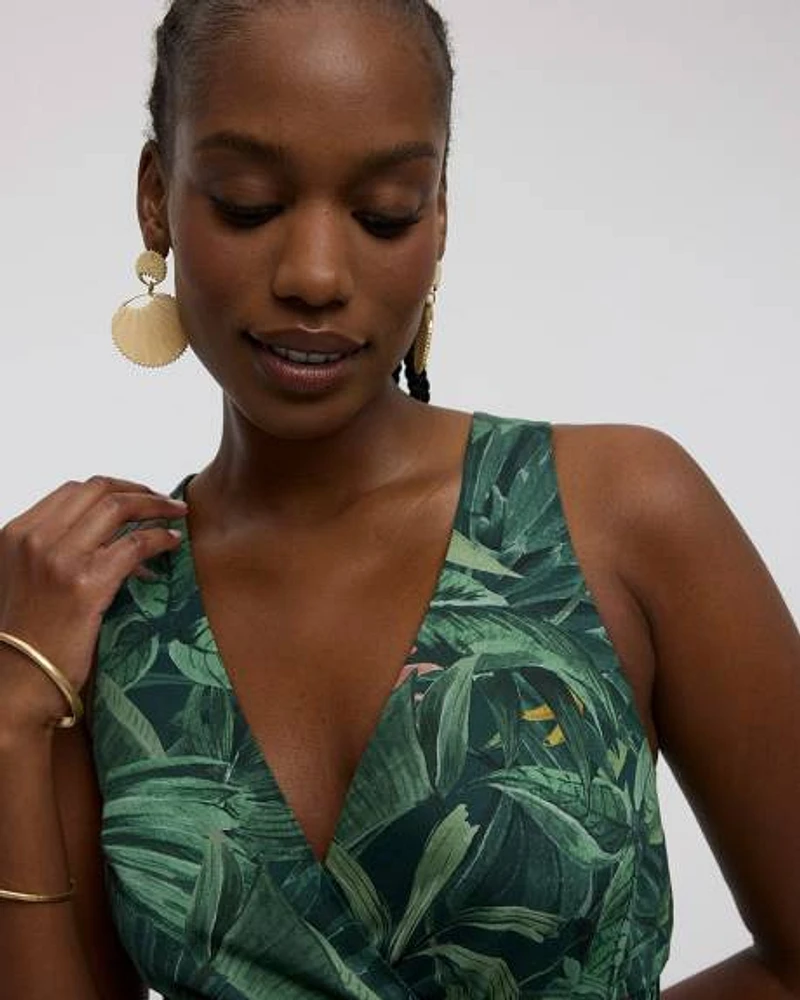 Robe maxi sans manches à col V