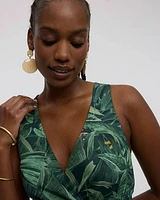 Robe maxi sans manches à col V