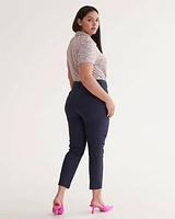 Pantalon cheville à taille haute et jambe étroite