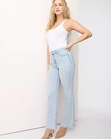 Flare-Leg Mid-Rise Ankle Jean