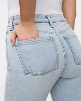 Flare-Leg Mid-Rise Ankle Jean