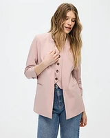 Collarless Open Blazer