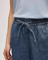 Wide-Leg Cropped Jean