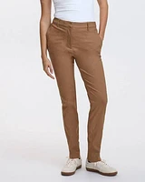 Slim-Leg High-Rise Pants