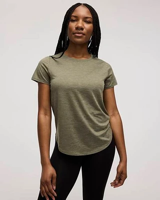 T-shirt à col rond et manches courtes