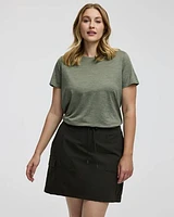 T-shirt à col rond et manches courtes