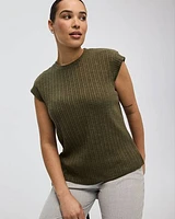 Extended-Sleeve Crew-Neck T-Shirt