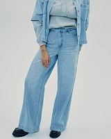 Wide-Leg High-Rise Jean