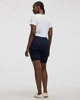 Mid-Rise Denim Bermuda