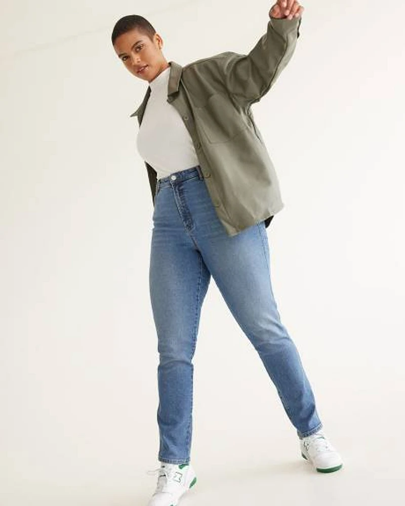 Slim-Leg High-Rise Jean