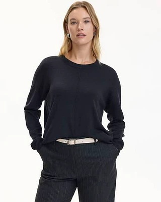 Long-Sleeve Crew-Neck Sweater