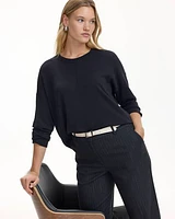 Long-Sleeve Crew-Neck Sweater