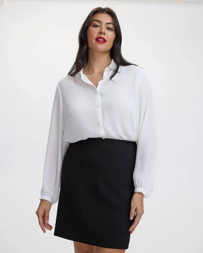 Tuxedo Mini Skirt