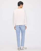 Long-Sleeve Crew-Neck Fleece Sweatshirt
