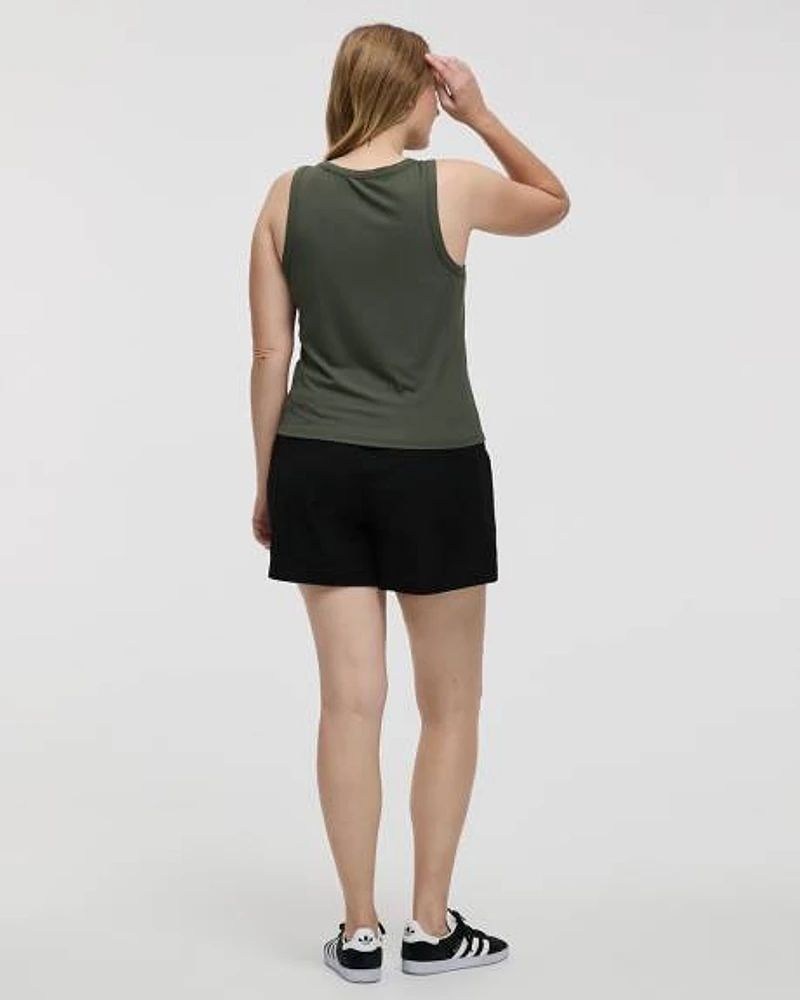 Scoop-Neck Ribbed Tank