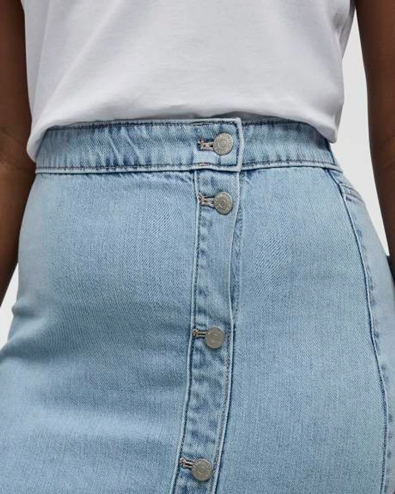 Jupe maxi à enfiler avec avant croisé