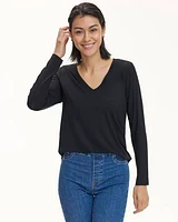 Long-Sleeve V-Neck Tee