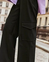 Straight-Leg High-Rise Cargo Pant