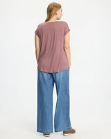 Extended-Sleeve V-Neck Tunic