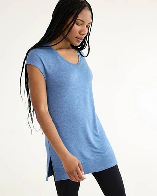 Extended-Sleeve French Terry Tunic