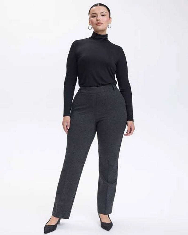 Straight-Leg High-Rise Pants