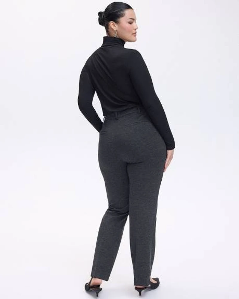 Straight-Leg High-Rise Pants
