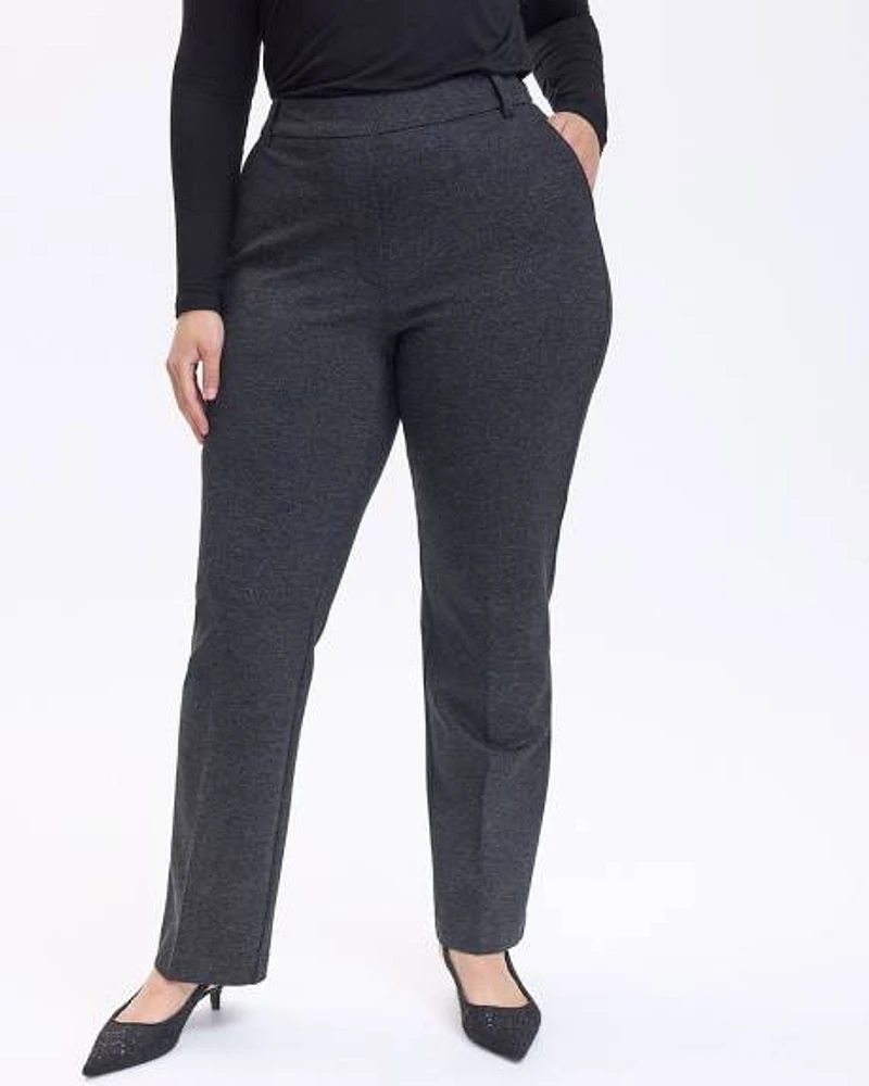 Straight-Leg High-Rise Pants