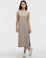 Sleeveless Mix-Media Dress