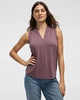 Sleeveless V-Neck Top