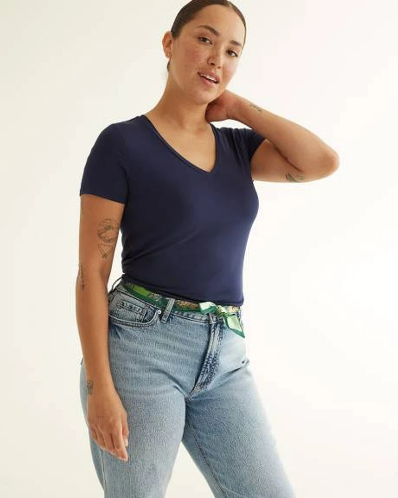 T-shirt à col V