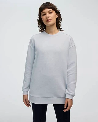 Long-Sleeve Crew-Neck Ottoman Tunic