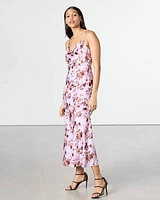Robe maxi sans manches à col bénitier