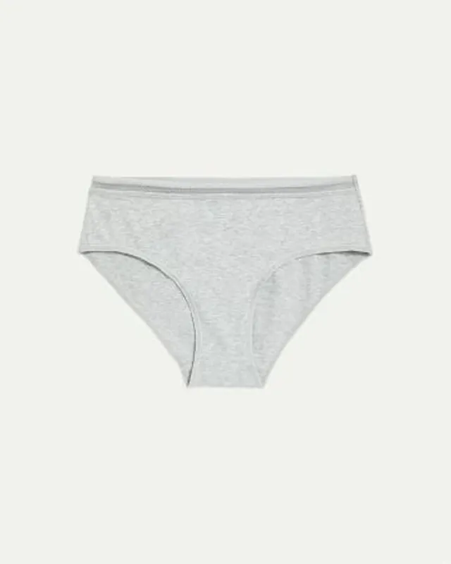 Cotton Tanga Panties with Lace Waistband, R Line