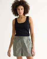 Poplin Shorts with Cargo Pockets