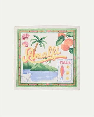 Foulard carré avec motif Amalfi