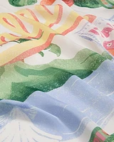 Foulard carré avec motif Amalfi