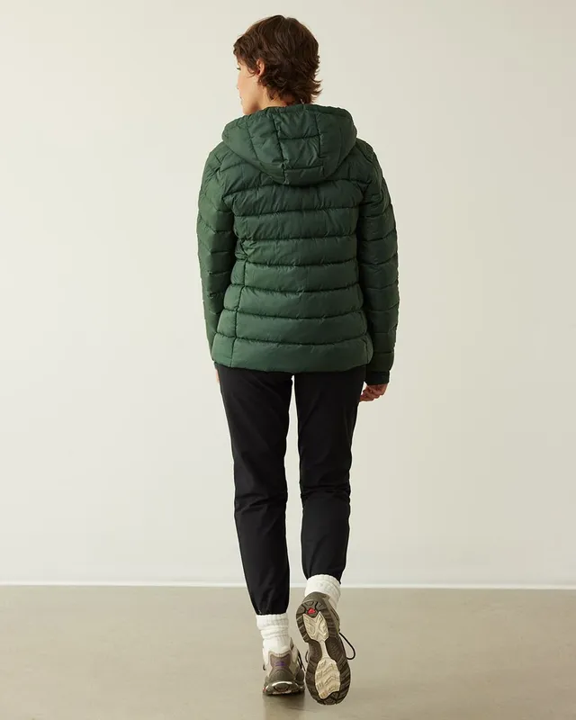 Manteau Matelassé à Capuchon avec Extension - Thyme Maternité