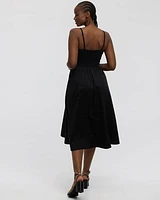 Robe maxi sans manches à encolure en coeur