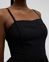 Robe maxi sans manches à encolure en coeur