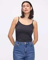 Camisole à col dégagé et fines bretelles