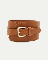 Asymmetrical Faux Leather Belt