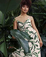 Robe maxi sans manches à col V