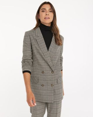 Loose Double-Breasted Blazer